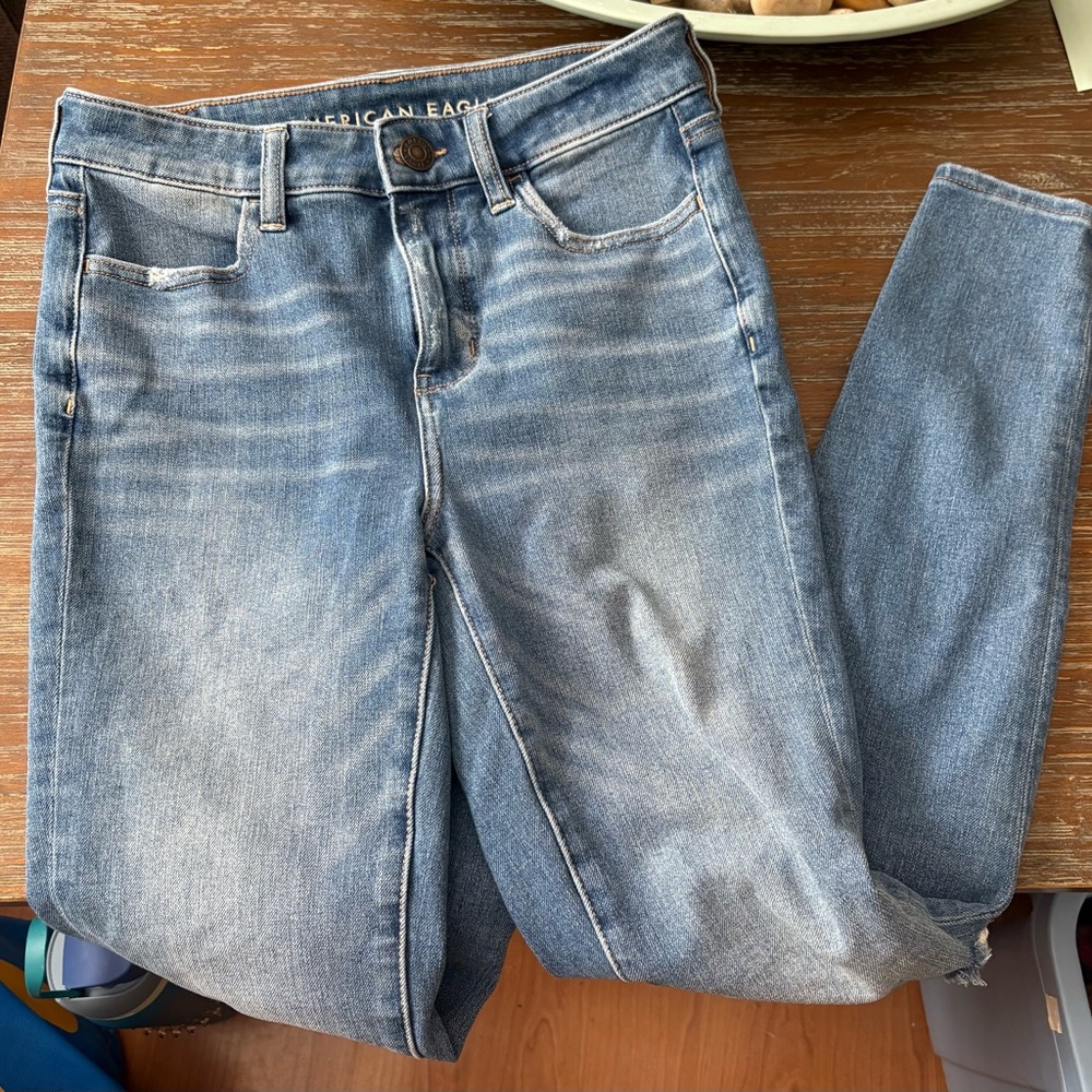American Eagle Outfitters Blue Skinny Jeans Classic Style